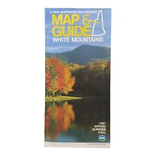 Vintage 1987 New Hampshire Sightseeing Map & Guide White Mountains picture