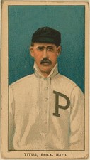 Philadelphia John Titus Philadelphia Phillies 1909 Baseball Portrait T206 picture