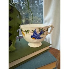 Aynsley Bone China Blue Bird Teacup Gold Rim England Regd No 765788 Vintage picture