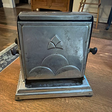 General Electric 49T38 Art Deco Chrome Vintage 2-Slice Toaster 115V 450W picture