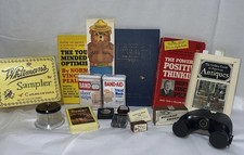 Vintage Americana Estate Ephemera & Desktop Junk drawer Collectibles Lot picture