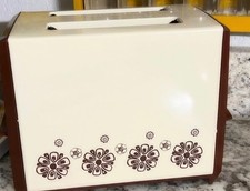 Rare Vintage 1970s Proctor Silex T220AL 2 Slice Toaster Floral Design Tested picture