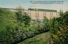 Lawyers Canyon Trestle 1916 Camas Prairie R.R. ID Idaho Vintage Postcard COPY picture