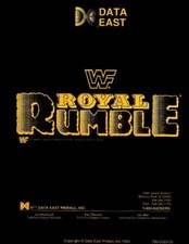 WWF Royal Rumble Pinball Operations/Service/Repair/Troubleshooting Manual DE yC picture