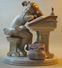 Vintage LLADRO 6802 WAITING FOR THE BELL - Retired 2007 picture