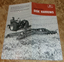1966 john deere large tandem disk harrows brochure in good shape used picture
