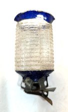 VTG Antique German Blown Glass Candle Lantern Holder Clip-on Christmas Ornament picture