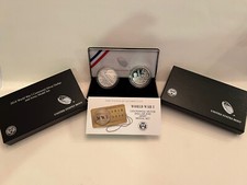 2018P WORLD WAR 1 CENTENNIAL PROOF SILVER DOLLAR AND ARMY MEDAL SET WITH OGP+COA picture