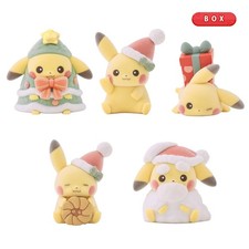 Pokemon Center Fuwafuwa Doll Christmas Preparation Pikachu BOX 5 Types Flocked picture