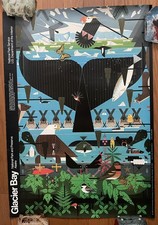 1991 Vintage Charley Harper Glacier Bay National Park Alaska Poster  picture