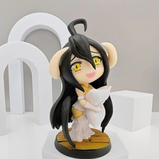 Albedo Overlord Chibi Anime Figure PVC Collectible Desktop Car Decoration Toy picture