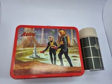 Captain Astro 1966 Vintage Metal Lunchbox Sci Fi Space Astronauts Ohio Art T11 picture