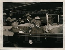 1939 Press Photo Wash DC President Franklin D Roosevelt & capt DC Callaghan picture