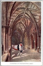 Cloisters of Westminster Abbey London England Posted Postcard picture