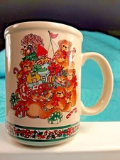 Vintage 1982 Christmas Lucy & Me Double Sided Coffee Mug Lucy Rigg Enesco 4