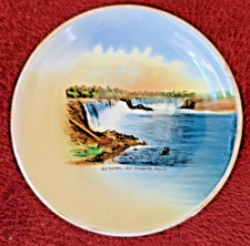 ANTIQUE NIAGARA FALLS, NY SOUVENIR PLATE-MADE IN GERMANY FOR S.H. KNOX CO, 1890s picture