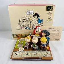 Hallmark 2015 Ltd Ed Peanuts Figurine Happiness is 65 Years of Fun Charlie Brown picture