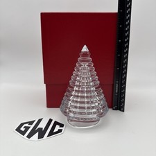 Baccarat Eye Fir Christmas Tree Figurine Clear Crystal 2814965 New In Box Sealed picture