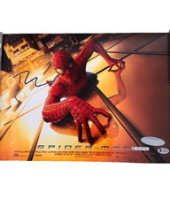Tobey Maguire Signed Spider-Man Poster A3 - Beckett Authentication - VERY RARE picture