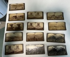 Vintage Stereoview Lot(13) 1902 Mount Pelée Eruption & St. Pierre Ruins Martiniq picture