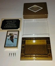 Vintage How To Play Cribbage mid-century Playing Cards Game Amazing Condition picture