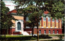 1909, Public Library, WINDSOR, Ontario, Canada Postcard picture