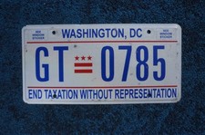 One or More RANDOM Washington DC District of Columbia License Plate Tags picture
