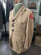 ID'd WW2 WWII USMC Officer Uniform Jacket Marine Military Iwo Jima picture
