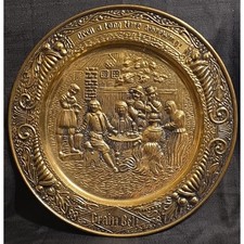 Vintage Grain Belt Beer Brass Wall Plaque Sign Long Time A-Brewing England picture