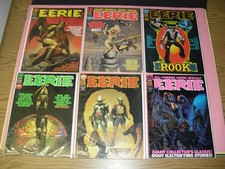 Lot of 6 Warren Eerie Magazine run #80 81 82 84 85 & 86 all around VF 1976 230 picture