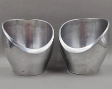 Vintage nambe' Set of two 1996 Silver Metal Votive Candle Holders #6177 