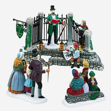 Dept 56 A Christmas Carol Reading by Charles Dickens 58403 Set of 4 NEW Box picture