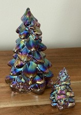 Mosser Glass Christmas Holiday Tree Set - 2 sizes - SUGAR PLUM CARNIVAL picture