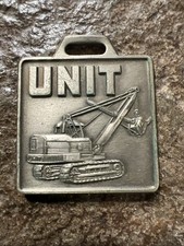 Vintage 1950s The UNIT Crane & Shovel Corp. Watch Fob - Milwaukee, Wisconsin picture