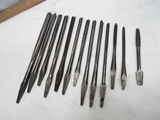 Lot 12 Antique Deep Spoon Nose Bits Brace Drill Wood Boring Tool Woodworking picture