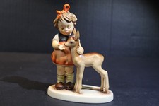 Hummel Friends Hum 136/1 TMK-7 Goebel Figurine Girl with Deer 1947 Germany picture