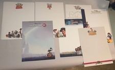 RARE 30 Sheets Official Disney Pixar Employee STATIONERY Toy Story Wall-E Bambi picture