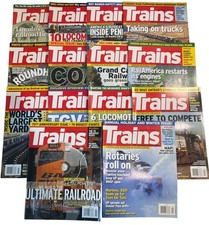 Trains Magazine 2009 2010 Lot of 14 Complete Year Railroad Railfan Collectible picture