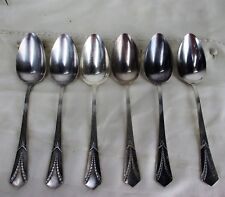 WMF Jugendstil Art Nouveau Albert Mayer Empire 8 Spoons Cutlery 1905 Silverplate picture