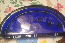 VINTAGE 1994 CAMEL CIGARETTE COBALT BLUE GLASS  ASHTRAY-WITH CAMEL RARE picture