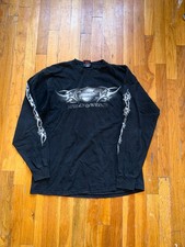 Vintage Y2k Harley Davidson 4 Sided Long Sleeve Rocky Mountain Harley size Large picture