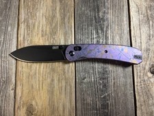 Knafs Lander 2 Titanium Handle  Purple/Blue/Gold Splatter Custom 1 of 1 picture