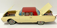 1963 Ford T-Bird Car Vintage Japan Yonezawa Tin Fully Working Battery Operated picture