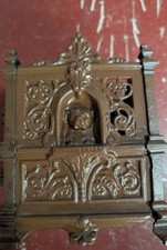 VTG Antique Cast Iron Fidelity Trust Vault Bank Paying Teller Bulldog... picture