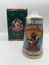 Anheuser Busch 1996 Worlds Largest Brewer Beer Stein Bar Pub ManCave Display NIB picture