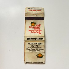 Quality Inn Royal Youngfield St Wheat Ridge CO Vintage Matchbook Cover TMB90-3 picture