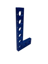 Small Mini Center Square Aluminum BLUE Precise Ruler 4”x2” picture