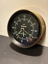 Maximum Inc Meridian Clock- Brass. Works Well picture