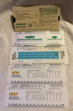 Lot of 5 Pharmaceutical Drug Rulers - Slow-K - NDM - Asbron - Vistaril picture