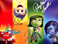 Disney INSIDE OUT Cast (x4) Signed: 8x10